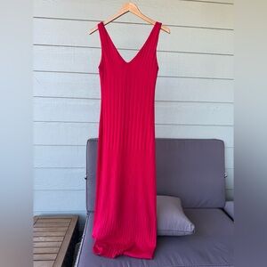 NWOT Zara Vibrant RED Midi Dress
